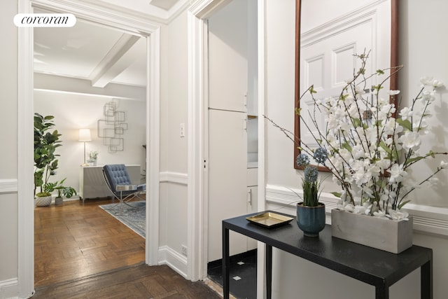 hallway with visible vents