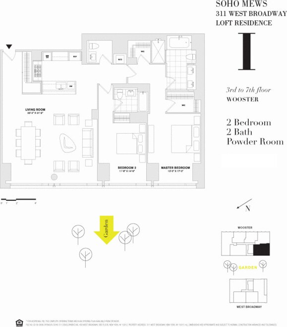 311 W Broadway Unit 5I, New York City, NY 10013 - property floor plan