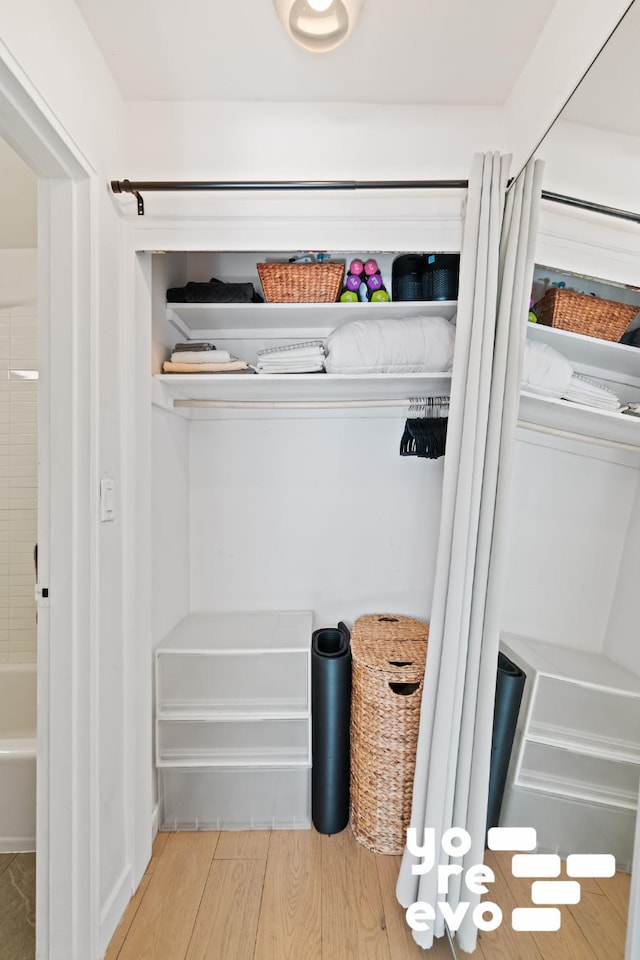 view of closet