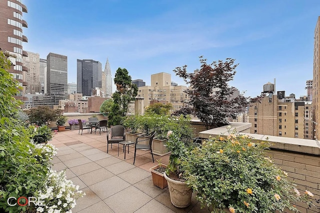 20 E 35th St Unit 2E, New York City, NY 10016 - view of patio / terrace featuring a city view