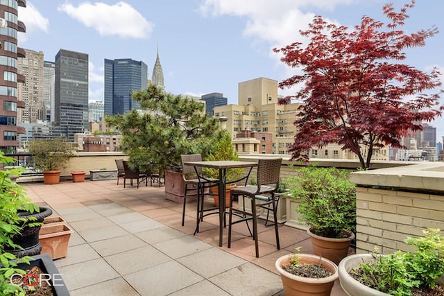 20 E 35th St Unit 2E, New York City, NY 10016 - view of patio featuring a view of city
