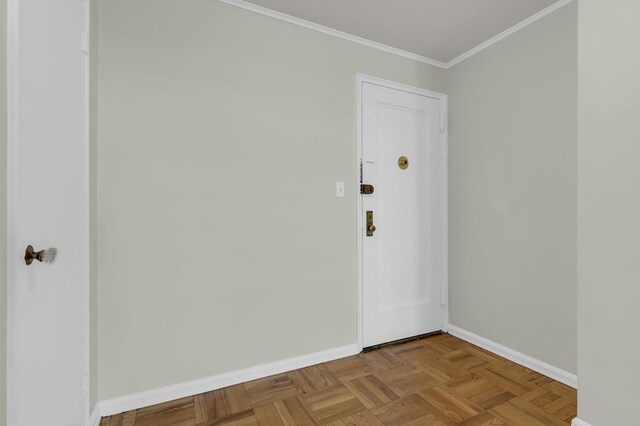 corridor with baseboards