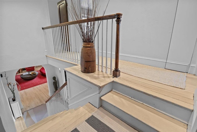 interior details with wood finished floors