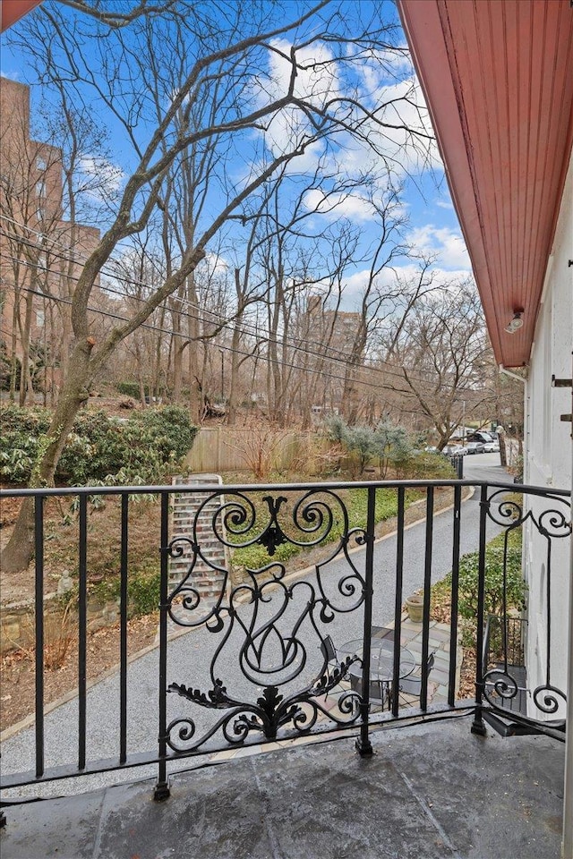 view of balcony