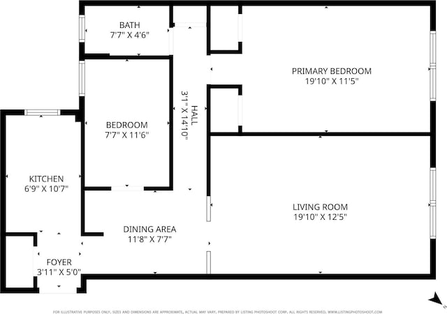 680 W 204th St Unit 3-F, New York City, NY 10034 - floor plan / room layout