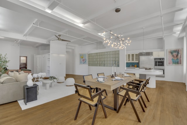 dining room featuring light wood finished floors