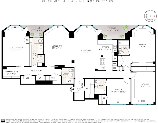 301 E 78th St Unit 16Ef, New York City, NY 10075 - property floor plan