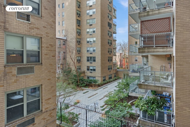 view of property featuring fence