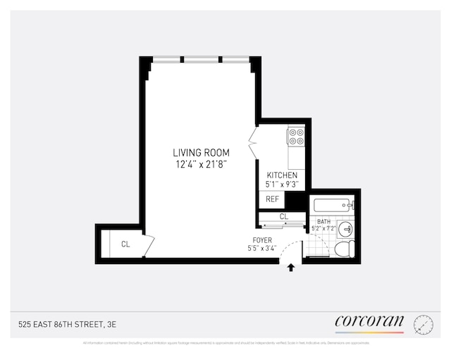 525 E 86th St Unit 3E, New York City, NY 10028 - room layout