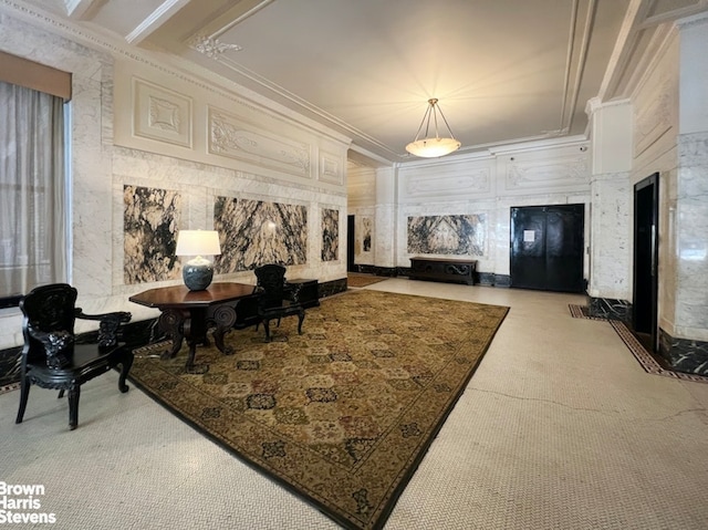 924 W End Ave Unit 21, New York City, NY 10025 - building lobby with ornamental molding