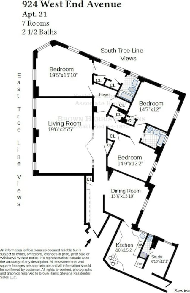 924 W End Ave Unit 21, New York City, NY 10025 - property floor plan
