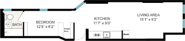218 E 82nd St Unit 4Fw, New York City, NY 10028 - home floor plan
