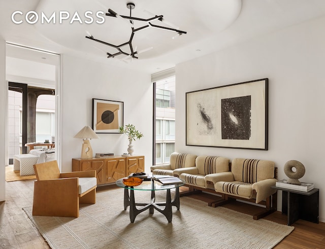 325 W Broadway Unit 7B, New York City, NY 10013 - living room featuring wood finished floors