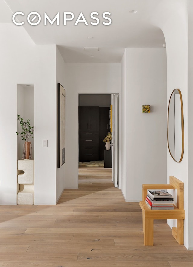 325 W Broadway Unit 7B, New York City, NY 10013 - hall with wood finished floors