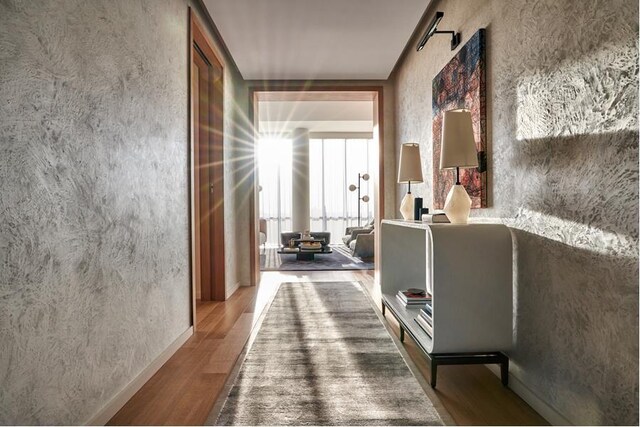 565 Broome St Unit N27B, New York City, NY 10013 - hall featuring wood finished floors