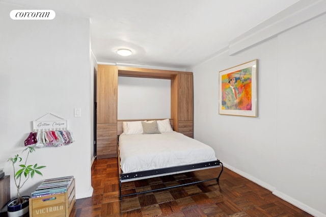 bedroom featuring visible vents