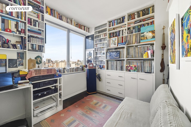 office with wall of books