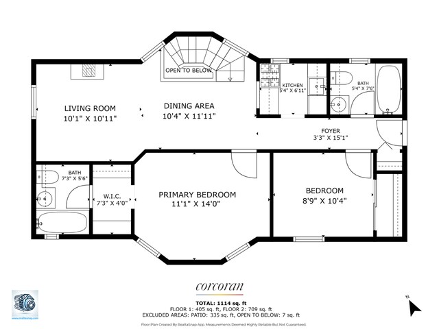 5 W 107th St Unit 1A, New York City, NY 10025 - floor plan / room layout