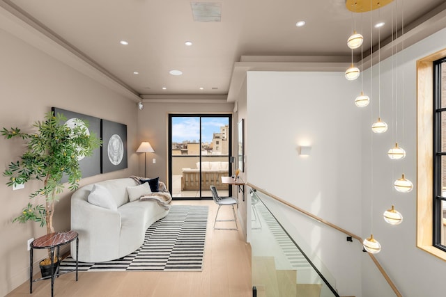 303 W 113th St Ph, Ph, New York City, NY 10026 - living room with wood finished floors and recessed lighting