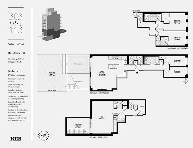 303 W 113th St Unit Th, New York City, NY 10026 - floor plan