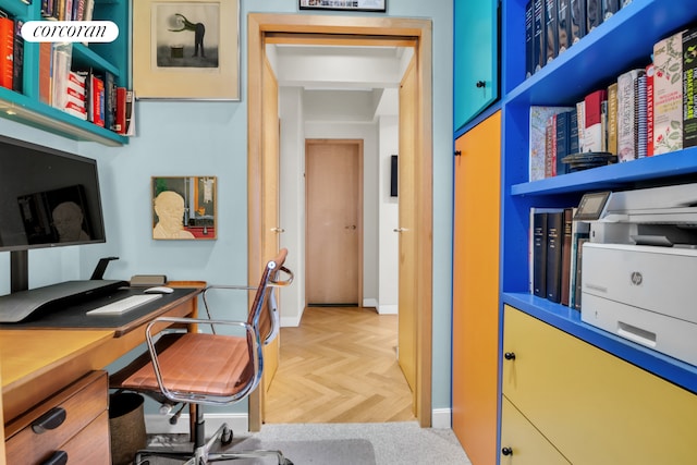 office with baseboards