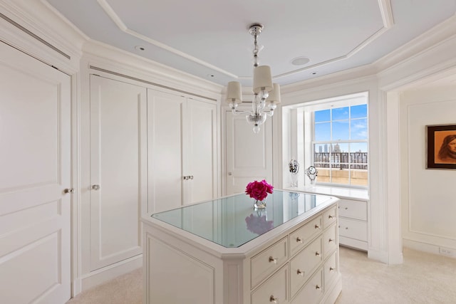 895 Park Ave Unit 16/17/18A, New York City, NY 10075 - spacious closet with a notable chandelier and light carpet