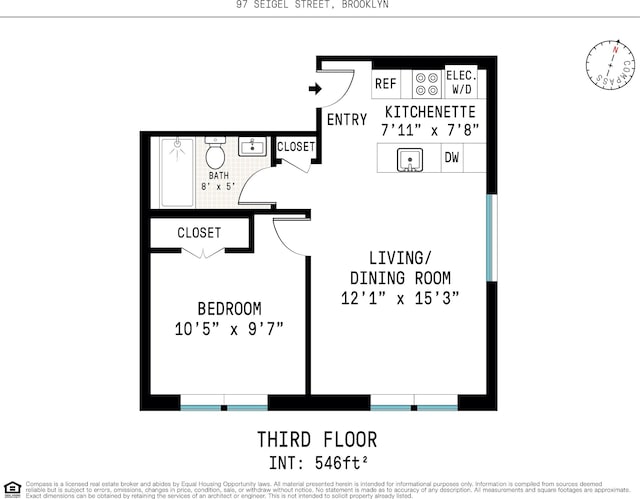 97 Seigel St Unit 3A, New York City, NY 11206 - property floor plan