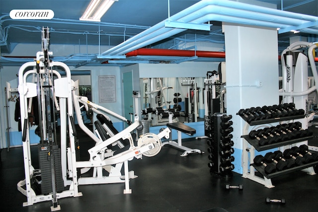 view of workout area