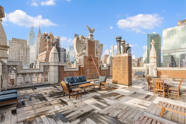 25 Tudor City Pl Unit 1316, New York City, NY 10017 - exterior space with a view of city and an outdoor hangout area