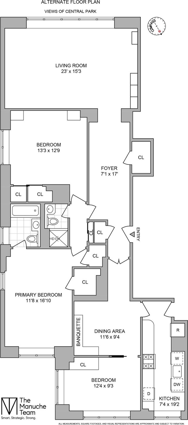 900 5th Ave Unit 14C, New York City, NY 10021 - room layout