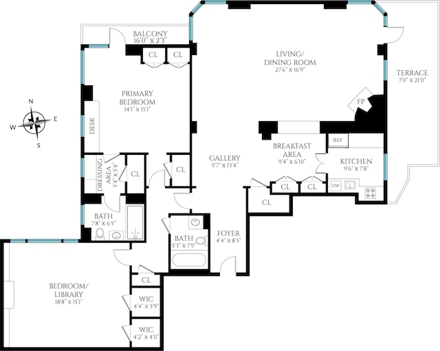 19 E 88th St Unit 15G, New York City, NY 10128 - home floor plan