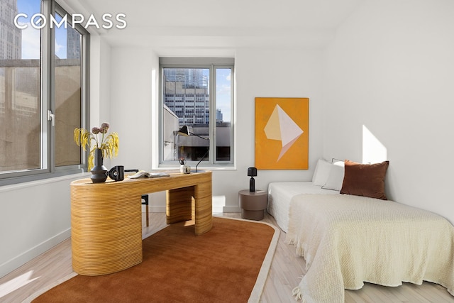 85 W Broadway Unit 14S, New York City, NY 10007 - bedroom with wood finished floors and baseboards