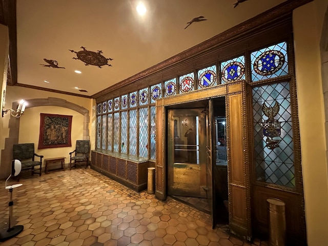 25 Tudor City Pl Unit 2119, New York City, NY 10017 - hallway with crown molding