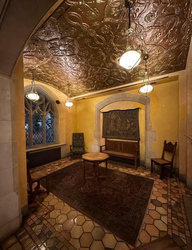 25 Tudor City Pl Unit 2119, New York City, NY 10017 - common area featuring an ornate ceiling