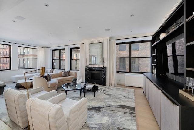 10 Jay St Unit 4, New York City, NY 10013 - living room featuring light wood-type flooring