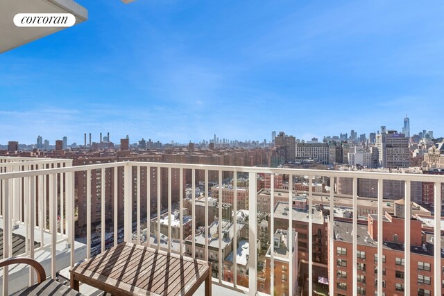 340 E 23rd St Unit Ph1B, New York City, NY 10010 - balcony featuring a view of skyline