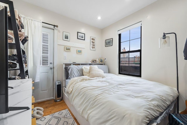 118 Kingsland Ave Unit 1, New York City, NY 11222 - bedroom featuring wood finished floors and recessed lighting