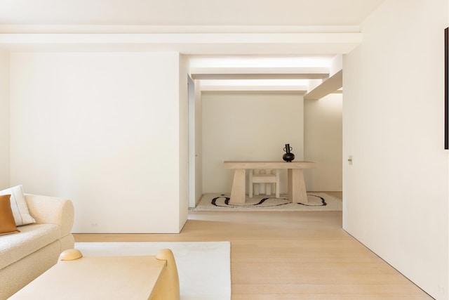 interior space featuring wood finished floors