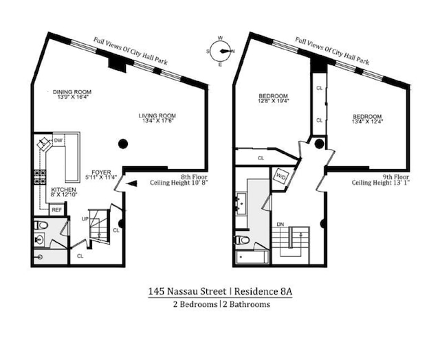 145 Nassau St Unit 8A, New York City, NY 10038 - home floor plan