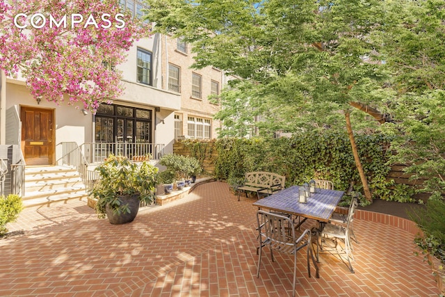 view of patio with outdoor dining space