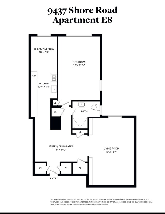 9437 Shore Rd Unit E8, New York City, NY 11209 - view of property floor plan
