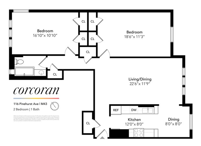 116 Pinehurst Ave Unit M43, New York City, NY 10033 - view of home floor plan