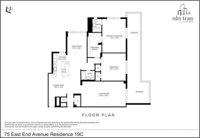 75 E End Ave Unit 19C, New York City, NY 10028 - property floor plan