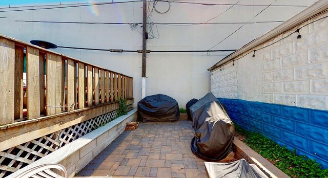 view of patio with grilling area