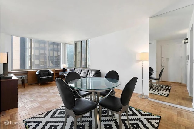 dining area with baseboards