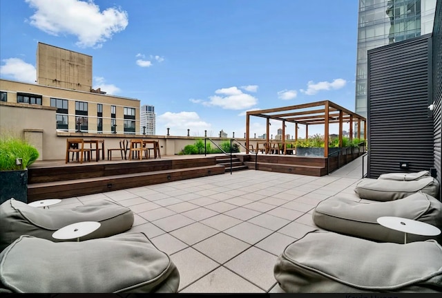 view of patio / terrace featuring outdoor dining space