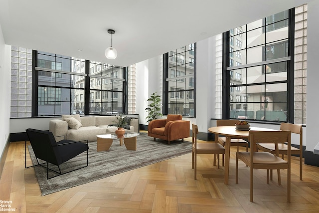 51 Jay St Unit 1D, New York City, NY 11201 - building lobby featuring a towering ceiling and a wall of windows