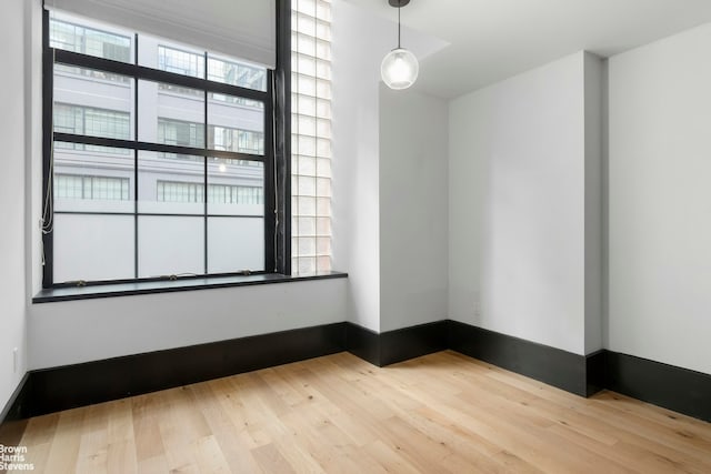 unfurnished room featuring wood finished floors