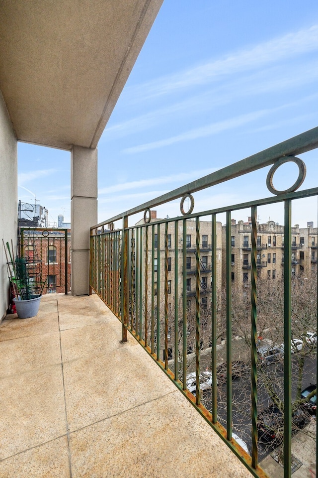 view of balcony
