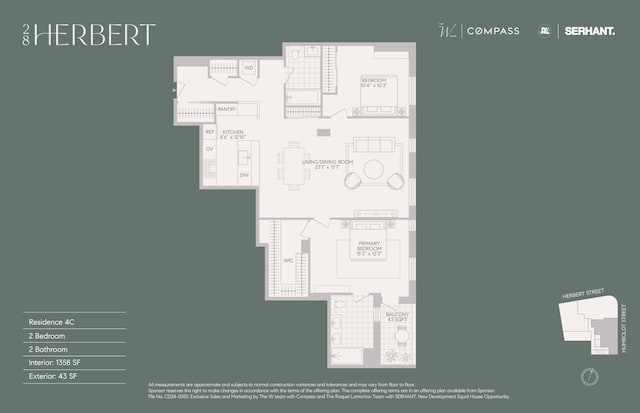 28 Herbert St Unit 4C, New York City, NY 11222 - property floor plan